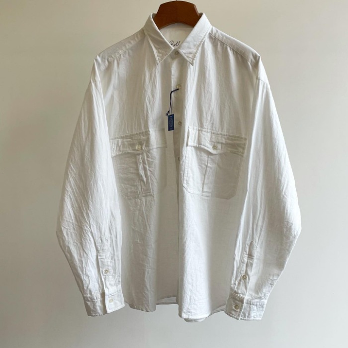 Porter Classic Roll Up Vintage Cotton Shirt White