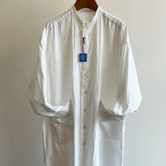 Porter Classic Vintage Cotton Shirt Dress White (Women)