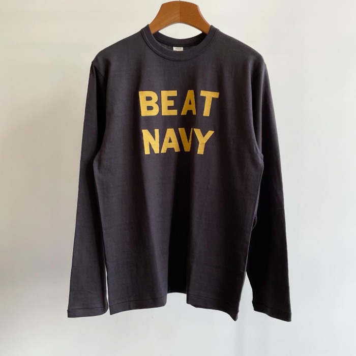 Warehouse Long Sleeve Crewneck T-shirt “Beat Navy” Black
