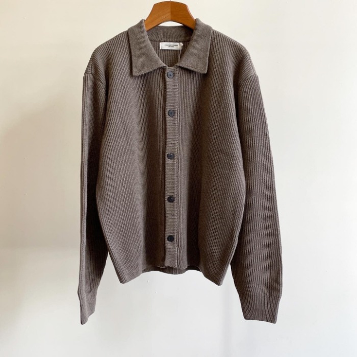 Le 17 Septembre Homme / 917 Wool Collar Knit Jacket Brown