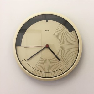 1980’s Philips Modernist Round Wall Clock