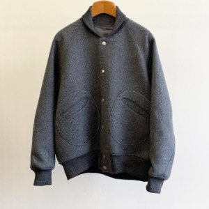 Raversey Wool Varsity Jacket Grey