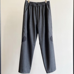 Raversey Summer Wool Striped Easy Pants Charcoal