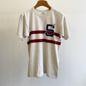 John Gluckow X Warehouse Printed T-shirt “Rowing” Beige
