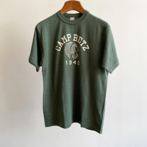 Warehouse Printed T-shirt “Camp Betz” Green