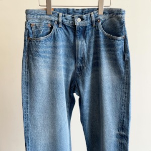 Kaptain Sunshine 5P Zipper Front Denim Pants Indigo Vintage Wash