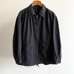 Porter Classic Weather Gathered Zip Up Jacket Black