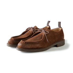 Old Joe “The Shepherd” Distressed Suede Tyrolean Shoes Walnut