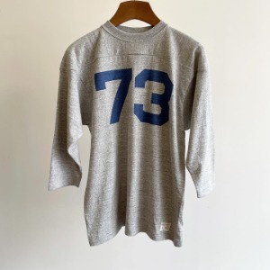 Warehouse 3/4 Sleeved Football T “No.73” Grey