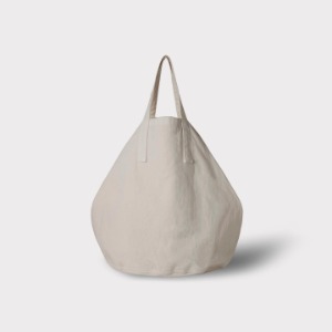 Phigvel Chino Cloth Round Tote Bag Ecru