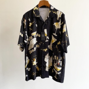 Porter Classic Aloha Shirt “Cupidon” Black